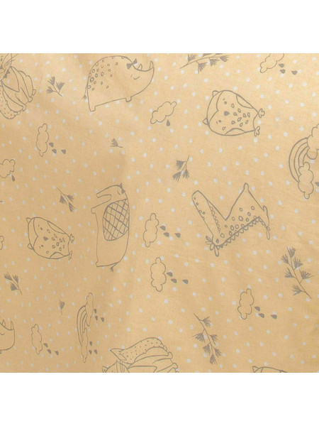 Melinen Σετ Σεντόνια Κούνιας Happy με Λάστιχο 70x140cm Yellow