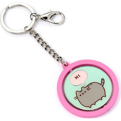 Carat Shop Pusheen - the cat Pink & Blue hi, Bye Spinning Keyring (Ptck0108)