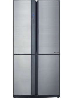 Sharp SJEX820F2SL Ψυγείο Ντουλάπα 605lt Full No Frost Υ183xΠ89xΒ77.1cm Inox