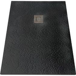 Sparke Essenza Black Matt 90x90 - Τετράγωνη ντουζιέρα ακρυλική