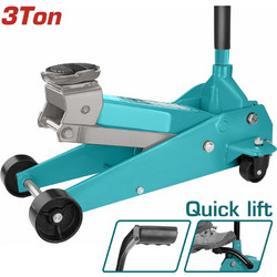 Total THT10833 Υδραυλικός Καροτσόγρυλος με Δυνατότητα Ανύψωσης έως 50εκ. και Φορτίο Βάρους έως 3 Τόνους