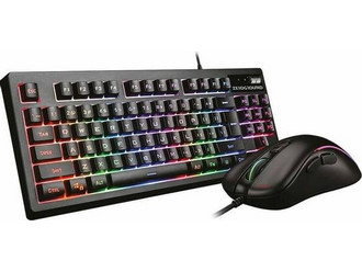Zeroground Aochi KB-1800GUMS Σετ Gaming Πληκτρολόγιο TenKeyLess RGB Black