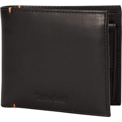 TIMBERLAND Riverton Leather Bi-fold Coin wallet TB0A5RNN0011 BLACK