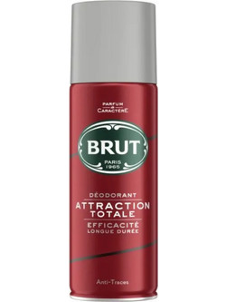 Brut Attraction Totale Ανδρικό Αποσμητικό Spray Χωρίς Αλουμίνιο 200ml