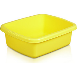 Λεκάνη Τετράγωνη 33.5x14x14Εκ Χωρητικότητας 10lt Κίτρινη Viosarp