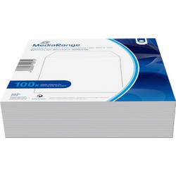 MediaRange Paper Sleeves for 1 Disc White 100 Pack (MRBOX66)