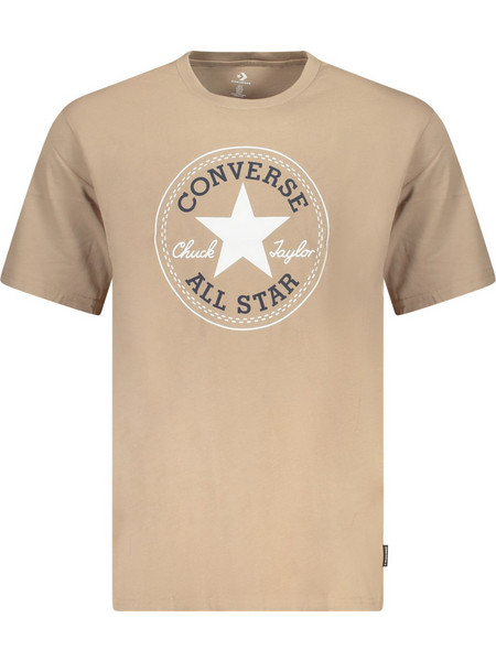 Converse Mens Short-sleeved T-shirt, Beige CVM5T459_BE242MKX