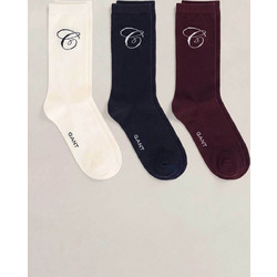 Gant G Ανδρικές Κάλτσες Ψηλές Λευκές 3Pack 4960286