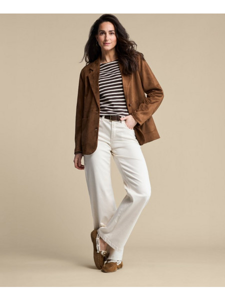 RED BUTTON Blazer feaux suede tabac 5015