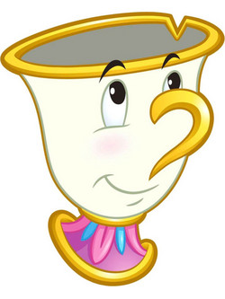 Disney Beauty and The Beast Chip Παιδική Πετσέτα Θαλάσσης Microfiber Λευκή