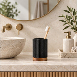 ΑΞΕΣΟΥΆΡ ΜΠΆΝΙΟΥ TUMBLER ACACIA NIAGARA NOIR DOUCEUR D INTERIEUR