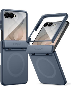 Tech-Protect Kevlar Aura MagSafe Θήκη Samsung Galaxy Z Flip 8 Navy Blue