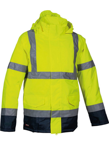 Αδιάβροχο Ανακλαστικό Παρκά Cofra Namsos yellow/navy