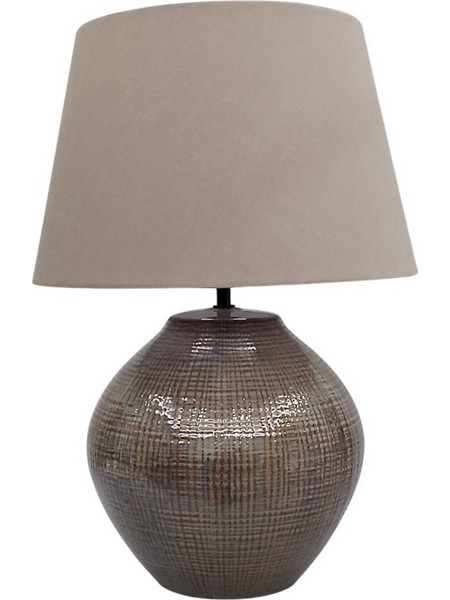 Φωτιστικό Επιτραπέζιο Mio 035316 32,5x32,5x46cm E27 60W Beige-Brown