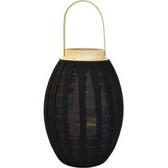 Φανάρι bamboo με συνθ.γάζα μαύρο 23Χ34/48