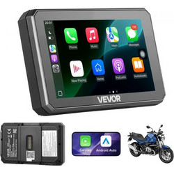 VEVOR 5 ιντσών ασύρματη μοτοσυκλέτα Carplay με Apple Carplay & Android Auto, Σύστημα πλοήγησης GPS με οθόνη αφής HD με διπλό Bluetooth, Siri/Google Voice Assistant, IP67, Συμβατό με μοτοσικλέτες BMW