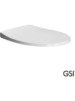 GSI Modo Καπάκι Λεκάνης D-Shape από Βακελίτη Slim Soft Close Λευκό 500-MS98C-300