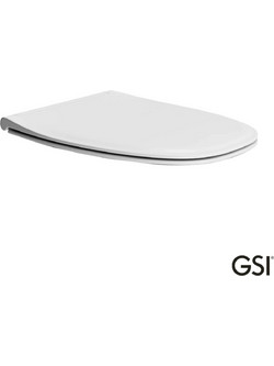 GSI Modo Καπάκι Λεκάνης Οβάλ από Βακελίτη Slim Soft Close Λευκό 500-MS84SC-301