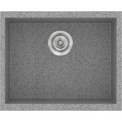 Sanitec Classic 341 Ένθετος Νεροχύτης Γρανίτη Ματ Granite Grey 40x50cm