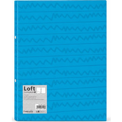 Foldermate Ντοσιέ Loft γαλάζιο P.P. Α4 2/κρiκ 22708