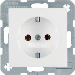 SCHUKO soc. out. S.1/B.3/B.7, p. white glossy