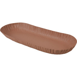 Πιατέλα μεταλλική terracotta 43x17,5x4cm - Beauty Home