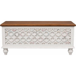 Liberta-Maison Donut Μπαούλο Cream Φυσικό Πολύχρωμο 115x45x50cm 04-1172