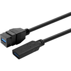 Vivolink Keystone Μαύρο USB 3.0 A θηλυκό σε USB 3.0 A αρσενικό
