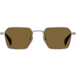 David Beckham DB1245/S 8JD/2M Ανδρικά Γυαλιά Ηλίου Τετράγωνα Μεταλλικά Ασημί με Καφέ Φακό