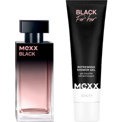 Mexx Black for Her Eau de Toilette 30ml + Shower Gel 50ml
