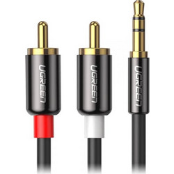 UGREEN - Καλώδιο Ήχου 3.5mm σε 2 x RCA AV116 - 3m - Μαύρο