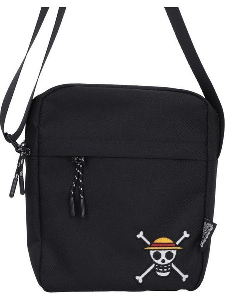 Nemesis Now One Piece Luffy Jolly Roger Ανδρική Τσάντα Crossbody Μαύρη