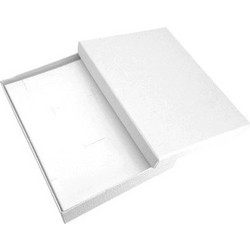 Κουτί με επένδυση 16x12x2.5cm Λευκό 6τμχ