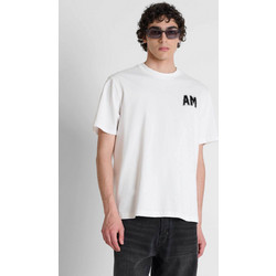 Antony Morato ανδρικό T-shirt με λογότυπο Relaxed Fit - KS02688FA100240 Υπόλευκο