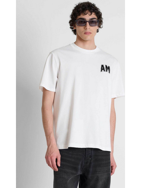 Antony Morato ανδρικό T-shirt με λογότυπο Relaxed Fit - KS02688FA100240 Υπόλευκο