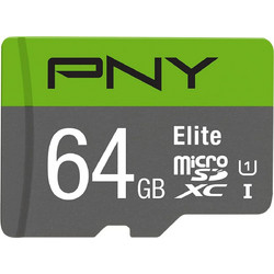 PNY Elite microSDXC 64GB Class 10 U1 UHS-I + Adapter