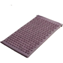 Yogistar - Χαλάκι 'acupress relax lotus' για μασάζ - ενεργοποιεί τα σημεία βελονισμού με 6.050 σημεία πίεσης από οργανικά υλικά - mauve Διαστάσεις: 77 x 45 x 2 cm