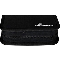 MediaRange Media Storage Wallet for 6 USB Flashdrives & 3 SD Memory Cards Nylon Black (MRBOX98)
