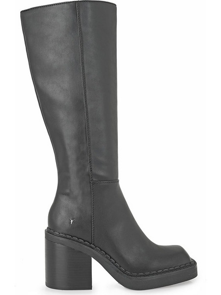 WINDSOR SMITH ΜΠΟΤΕΣ X229B0455002 - ΜΑΥΡΟ ΔΕΡΜΑ 0112001045 Beloved Boots-BLACK