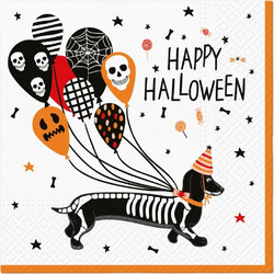 Χαρτοπετσέτες Paw Napkins Happy Halloween Spooky Dachshund