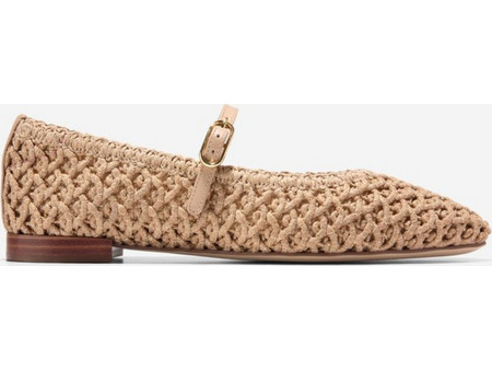 Γυναικεία Harlan Mary Jane Ballets CH Tuscan Sand Woven Fabric / Leather (W36656B) - Cole Haan
