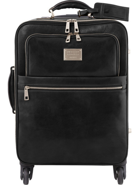 Tuscany Leather TL141911 Βαλίτσα Καμπίνας 46x34x21cm με 4 Ρόδες Μαύρη