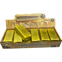 Gold Bar Squishy 13X 5,7X2,5 cm-1 τεμάχιο