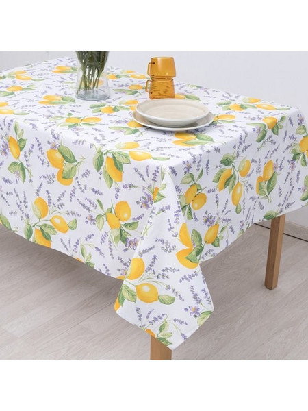 Τραπεζομάντηλο (135x180) Lemon Dimeco Κίτρινο|Πολύχρωμο 135x180