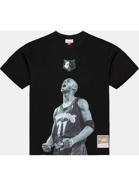 Mitchell & Ness NBA Minnesota Timberwolves Ανδρικό T-Shirt SS17934-MTIBLCK Black