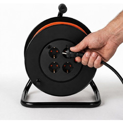 EXTRALINK Powerlink | Reel Extension Lead | 30m, 4 sockets, Earthed - (EX.80340)