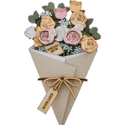 Mum 3D Flower Figurine Card 8,5 cm - Noukou Concept Store- Nafplio