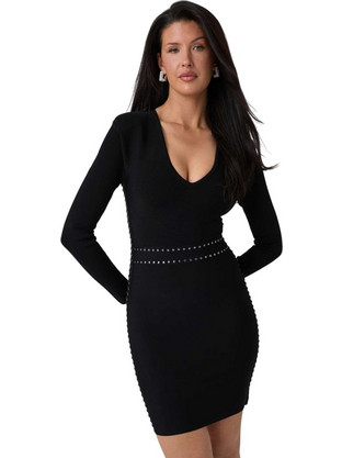 Guess Marciano W Roman Bandage Φόρεμα Μαύρο G6BK32Z1630-JBLK