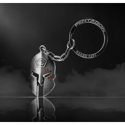 Pentagon Spartan Keyring K24009 - Μεταλλικό Tactical Μπρελόκ Σπαρτιάτικο Κράνος | Ασημί