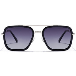 Hawkers Ibiza Black Grey Ανδρικά Γυαλιά Ηλίου Aviator Κοκάλινα Μεταλλικά Μαύρα με Μαύρο Polarized Φακό
